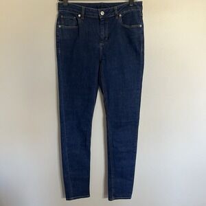 Lacoste Womes Mid Rise Medium Wash Skinny Jeans Size 28 Preppy Casual Outdoors